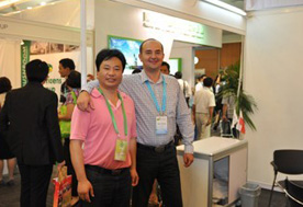 第18屆國際食用菌大會，與波蘭Champion出口總監(jiān)Tadeusz Raginiak一起2012.08.27